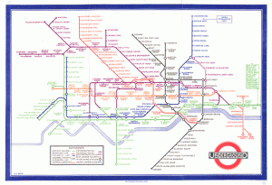 London Underground map after abstraction and simplification