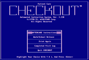 Logicare DOS Discharge Instructions - opening screen
